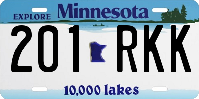 MN license plate 201RKK