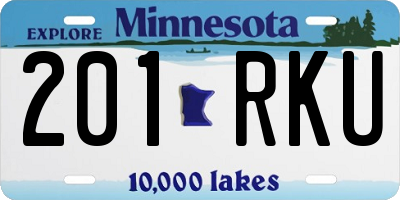 MN license plate 201RKU
