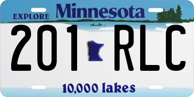 MN license plate 201RLC
