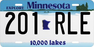 MN license plate 201RLE