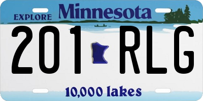 MN license plate 201RLG