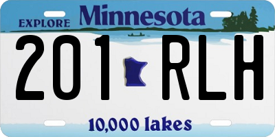 MN license plate 201RLH