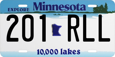 MN license plate 201RLL