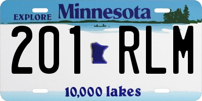 MN license plate 201RLM
