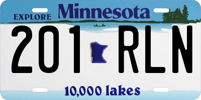 MN license plate 201RLN