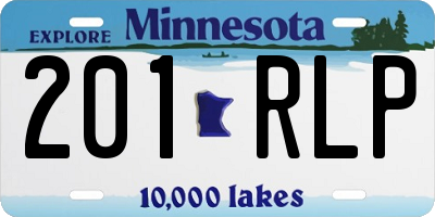 MN license plate 201RLP