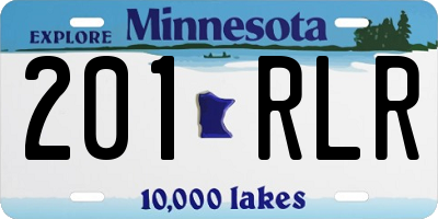 MN license plate 201RLR
