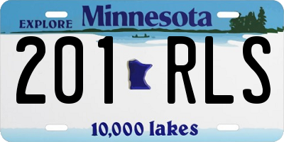 MN license plate 201RLS