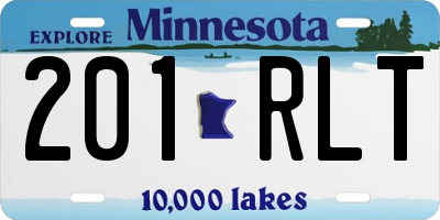 MN license plate 201RLT