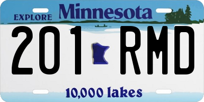 MN license plate 201RMD