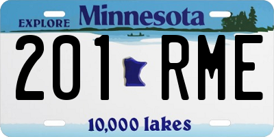 MN license plate 201RME