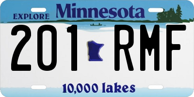 MN license plate 201RMF