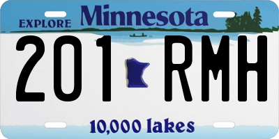 MN license plate 201RMH