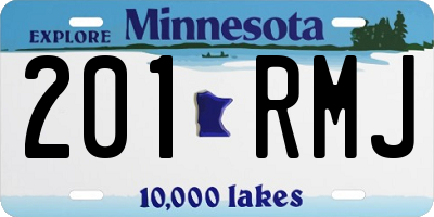 MN license plate 201RMJ