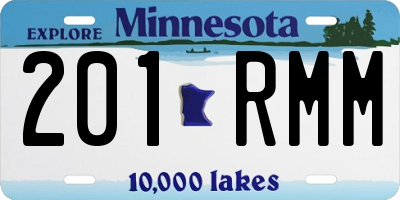 MN license plate 201RMM