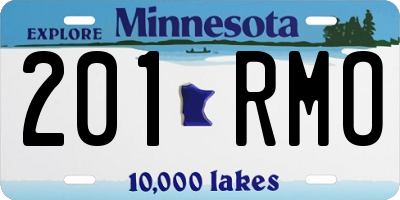 MN license plate 201RMO