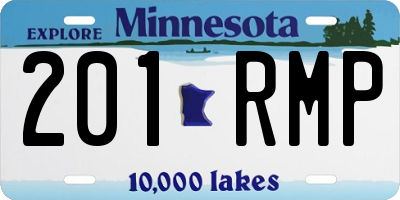 MN license plate 201RMP
