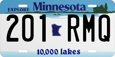 MN license plate 201RMQ