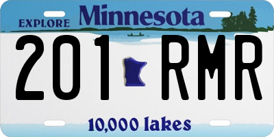 MN license plate 201RMR