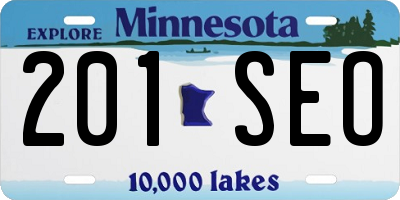 MN license plate 201SEO