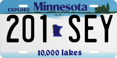 MN license plate 201SEY