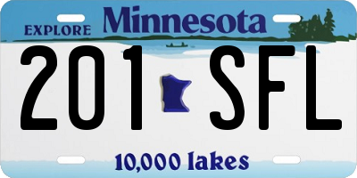 MN license plate 201SFL