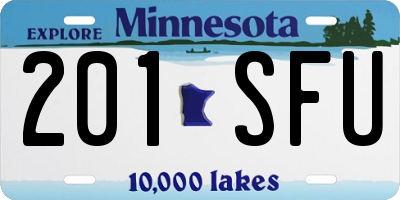 MN license plate 201SFU