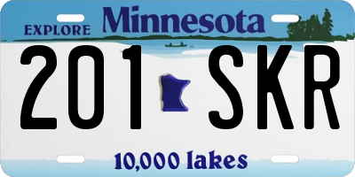 MN license plate 201SKR