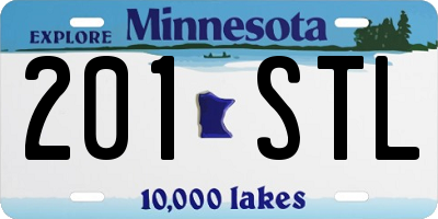 MN license plate 201STL