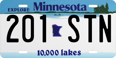 MN license plate 201STN
