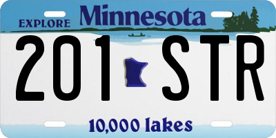 MN license plate 201STR