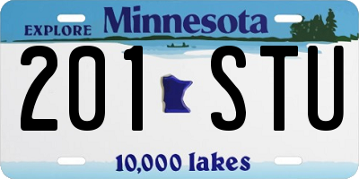 MN license plate 201STU