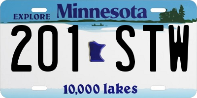 MN license plate 201STW