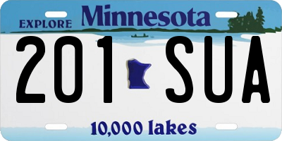 MN license plate 201SUA