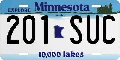 MN license plate 201SUC