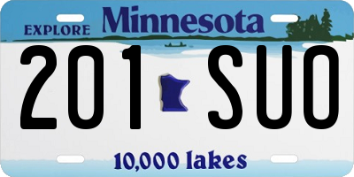 MN license plate 201SUO