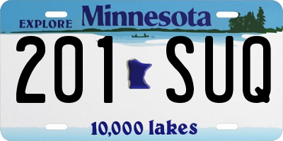 MN license plate 201SUQ