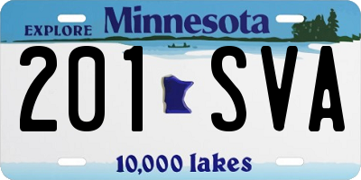MN license plate 201SVA