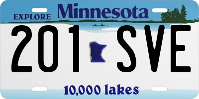 MN license plate 201SVE