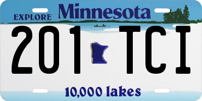 MN license plate 201TCI