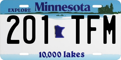 MN license plate 201TFM