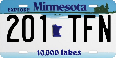 MN license plate 201TFN