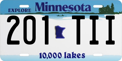 MN license plate 201TII