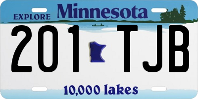 MN license plate 201TJB