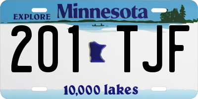MN license plate 201TJF