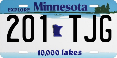 MN license plate 201TJG