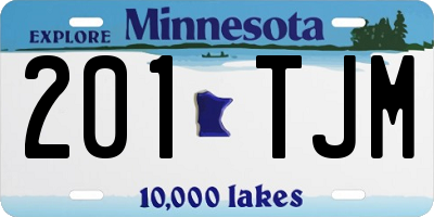 MN license plate 201TJM