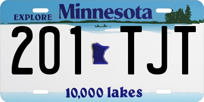 MN license plate 201TJT