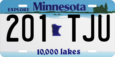 MN license plate 201TJU
