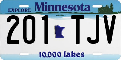 MN license plate 201TJV